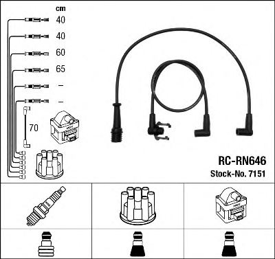 NGK 7151 Ignition Cable Kit